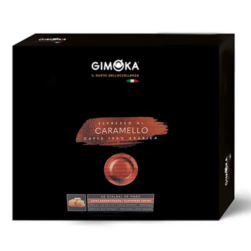 Espresso Caramel 100% Arabica Nespresso Professionnel Gimoka 50 capsules