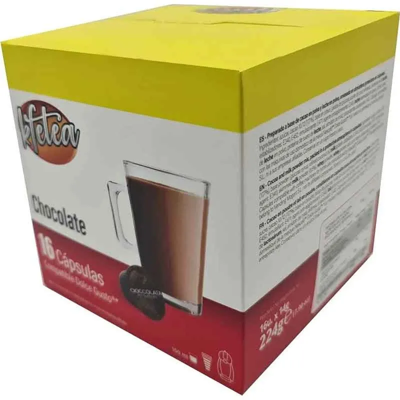 Chocolat Kfetea 16 capsules compatibles Dolce Gusto