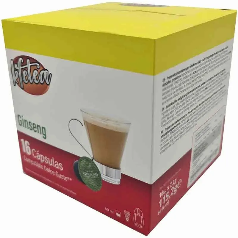 Ginseng Kfetea en cápsulas compatibles con Dolce Gusto
