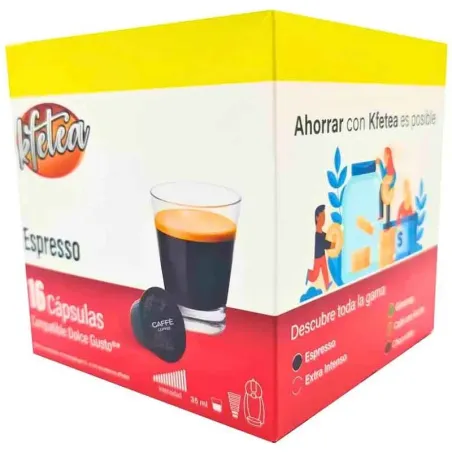 Espresso compatibles con Dolce gusto  Kfetea 16 cápsulas