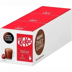 3 boîtes de KitKat 16 capsules chocolat Dolce Gusto Original