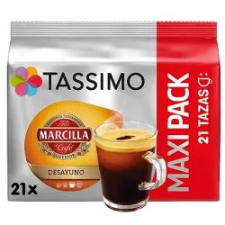 Café Petit Déjeuner Tassimo Marcilla 21 capsules de café