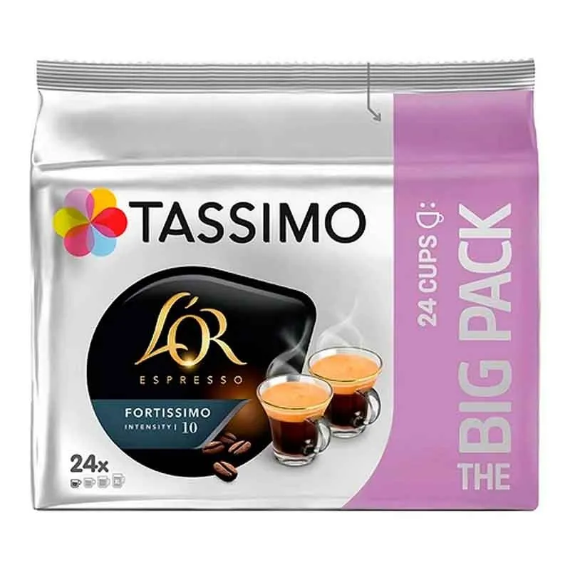 Café Fortissimo Tassimo Intensité 10 L’OR 24 capsules de café