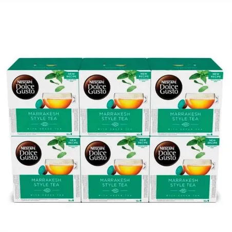 Marrakesh Style Tea – 6 boîtes de capsules Dolce Gusto (48 capsules)