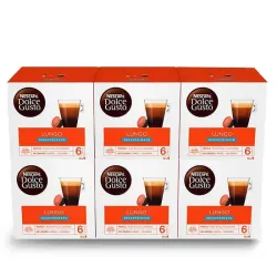 Café Lungo Décaféiné – 6 boîtes de 16 capsules Nescafé Dolce Gusto