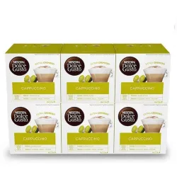 Cappuccino – 6 boîtes de 16 capsules Nescafé Dolce Gusto