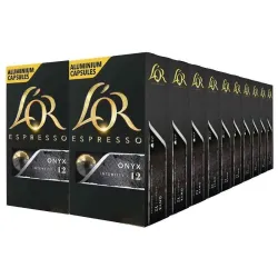 L’OR Onyx 20 boîtes capsules compatibles Nespresso® 200 capsules