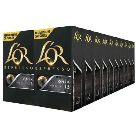 L’OR Onyx 20 boîtes capsules compatibles Nespresso® 200 capsules