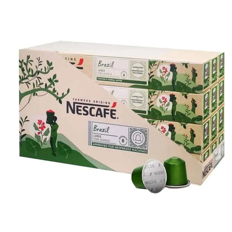 Nescafé Brazil Lungo – 120 capsules aluminium compatibles Nespresso®